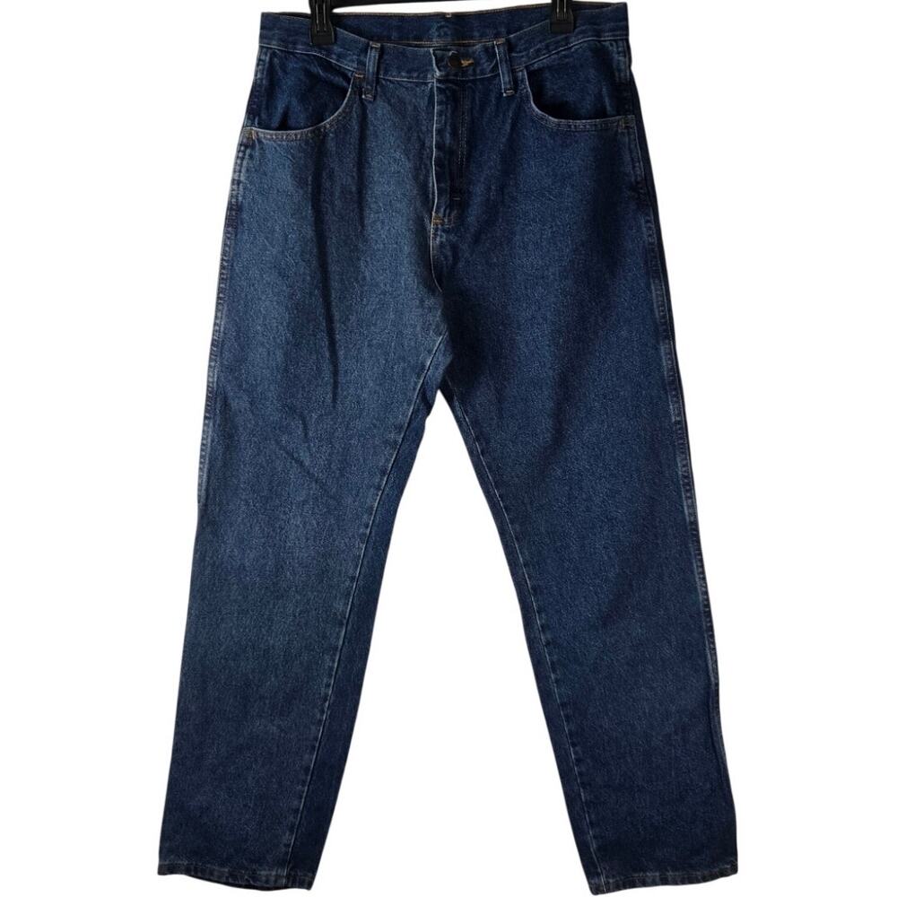 Rockabilly Rustler Straight Leg Dark Wash Classic Americana Denim Size 32x30